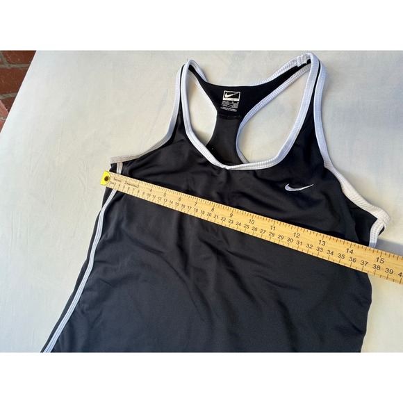 Nike Performance Black White Trim Racerback Tank Top Women's M - Picture 8 of 9